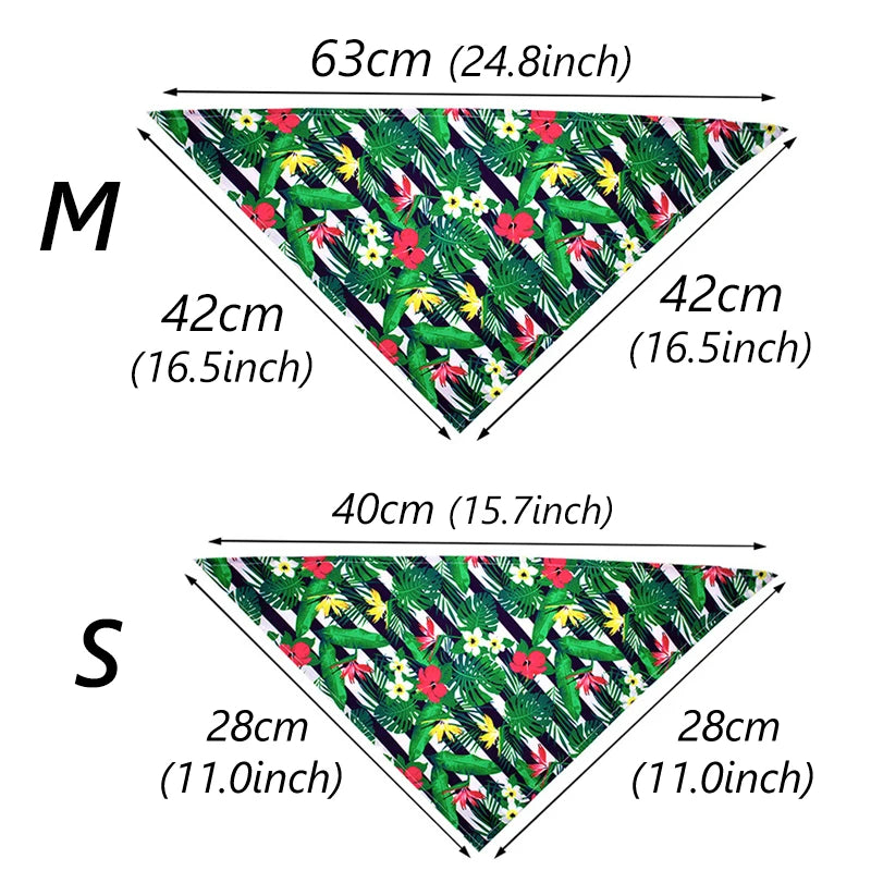 Printed Bandana Scarf for Dogs