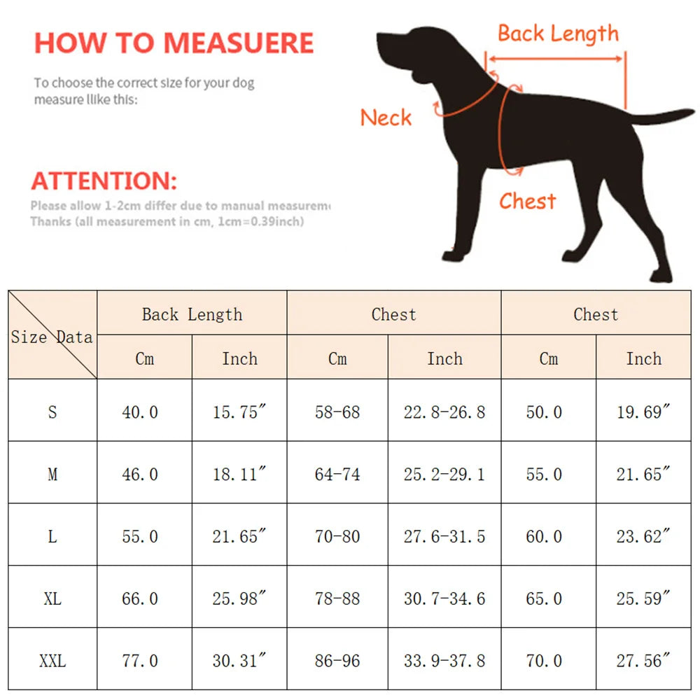 Waterproof High-Collar Down Jacket for Dogs