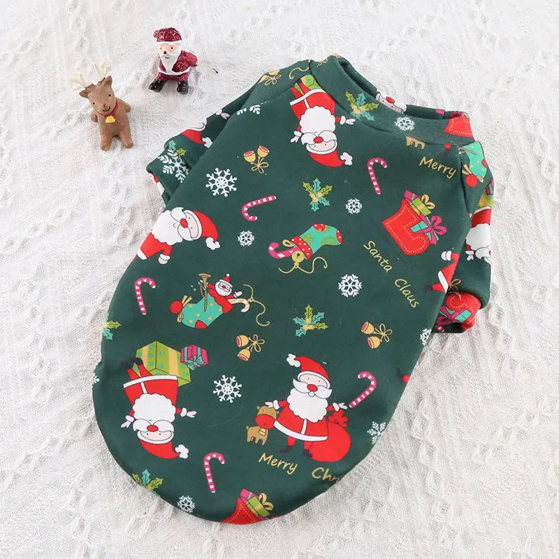 Pull, sweat à capuche et écharpe de Noël pour animaux de compagnie — Vêtements chauds et festifs pour chiens et chats