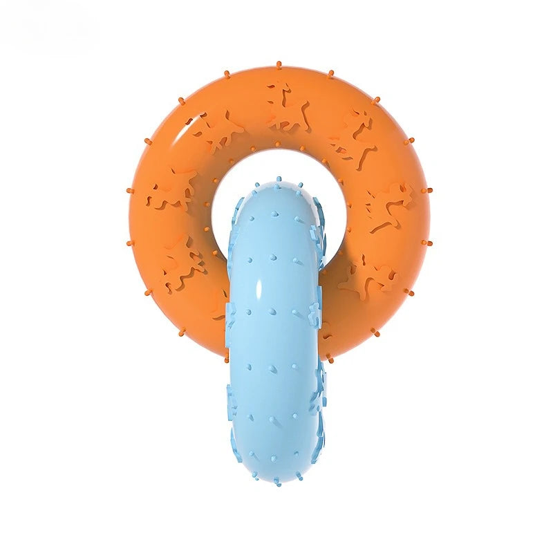 Soft Rubber Dog Chew Toys for Teeth Cleaning