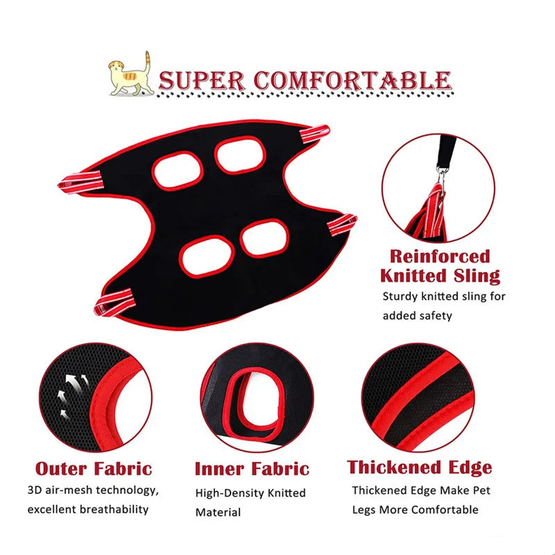Mesh Grooming Hammock & Restraint Bag for Dogs & Cats