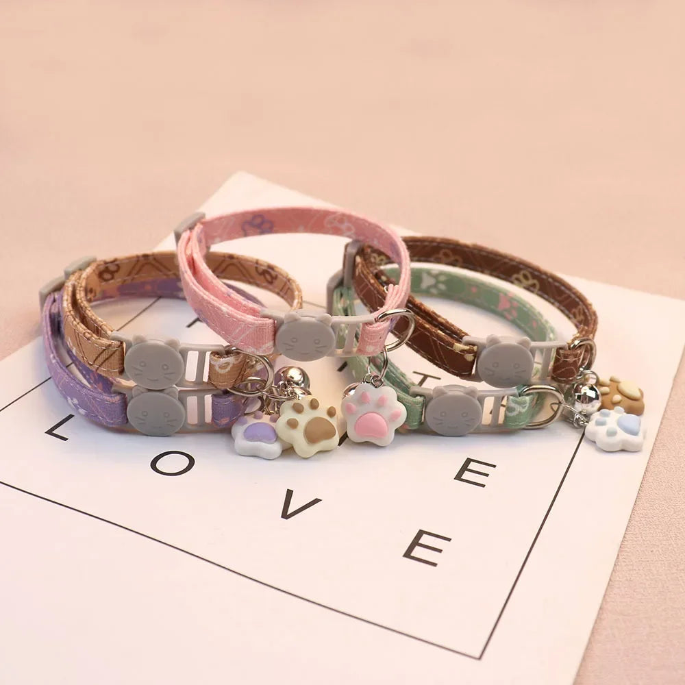 Adjustable Breakaway Collar with Bell for Cats and Small Dogs