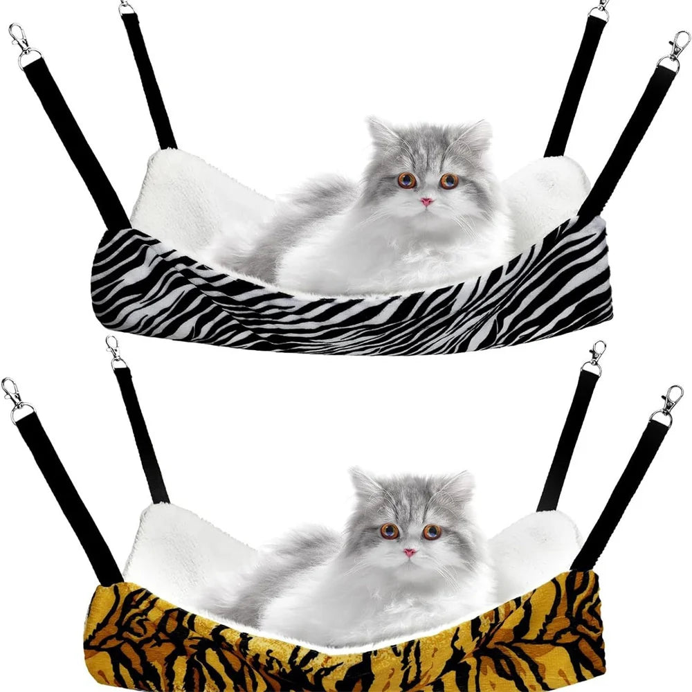 Plush Hanging Hammock Bed for Cats & Small Animals