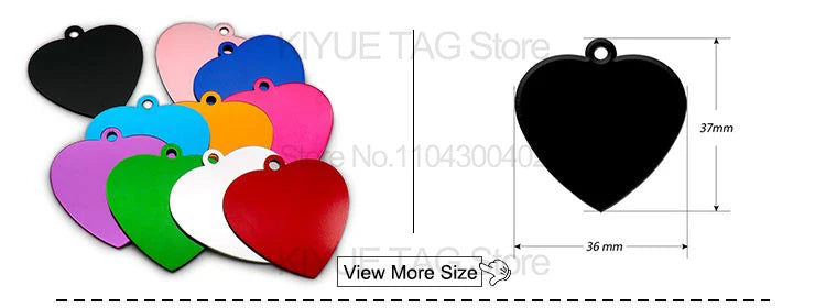 Personalised Aluminium Pet ID Tags – Pack of 100