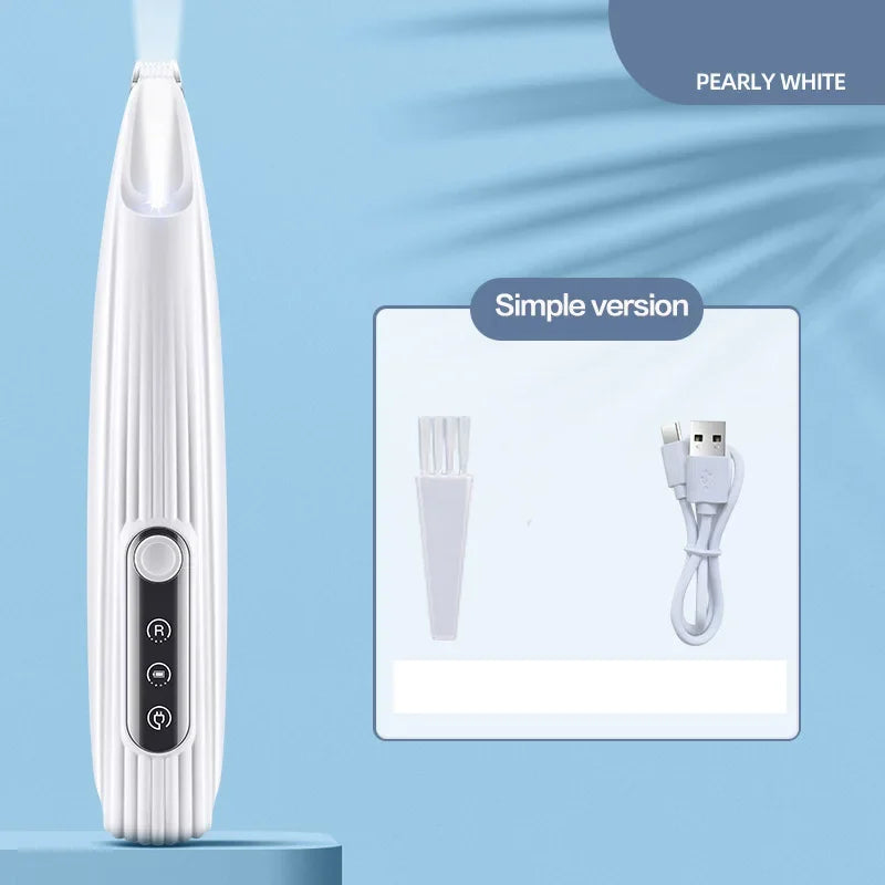 Cordless Dog Paw Trimmer with LED Light — Waterproof, 18mm Blade, LED Display
