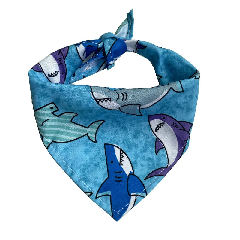 Triangular Dog Bandana Scarf – Summer & Beach