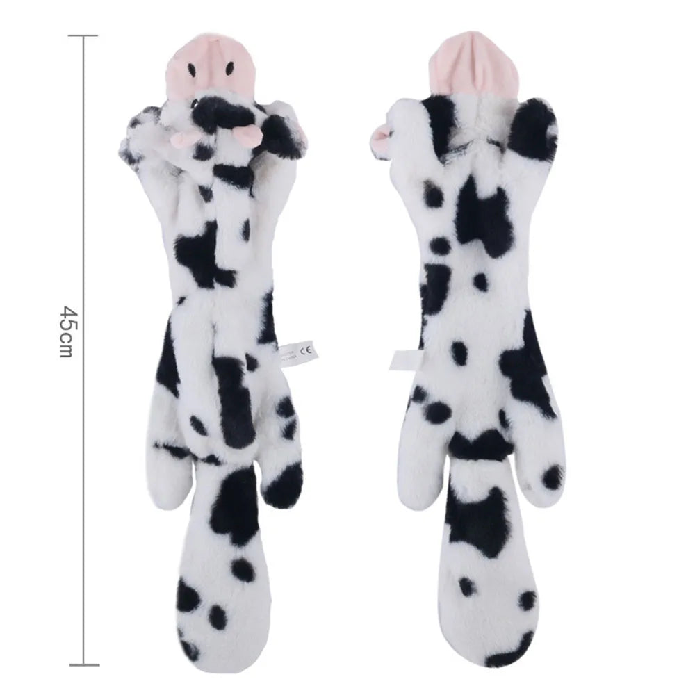 Jouet pour chien en peluche crocodile couineur avec papier froissé