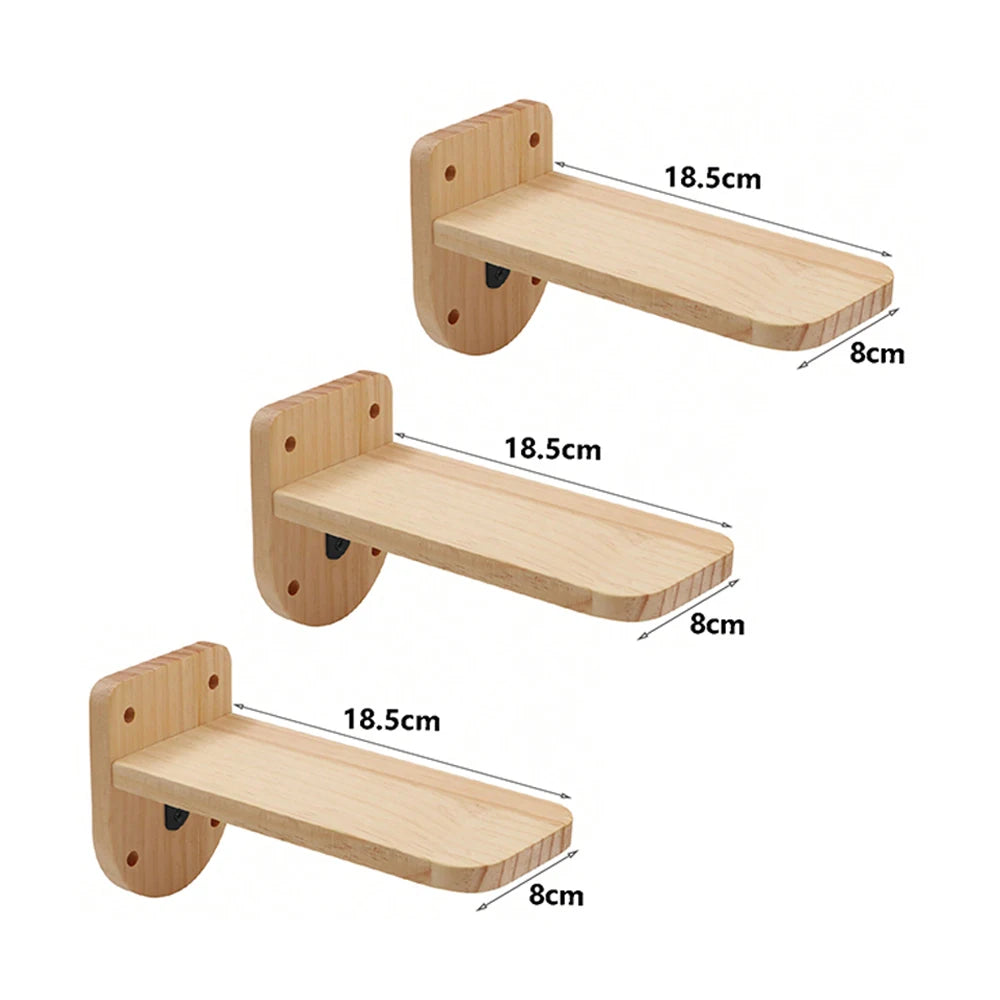 Wall-Mounted Cat Climbing Shelf & Hammock Set