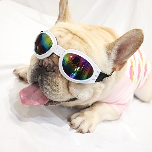 Folding Pet Sunglasses - UV Protection Eyewear for Dogs and Cats