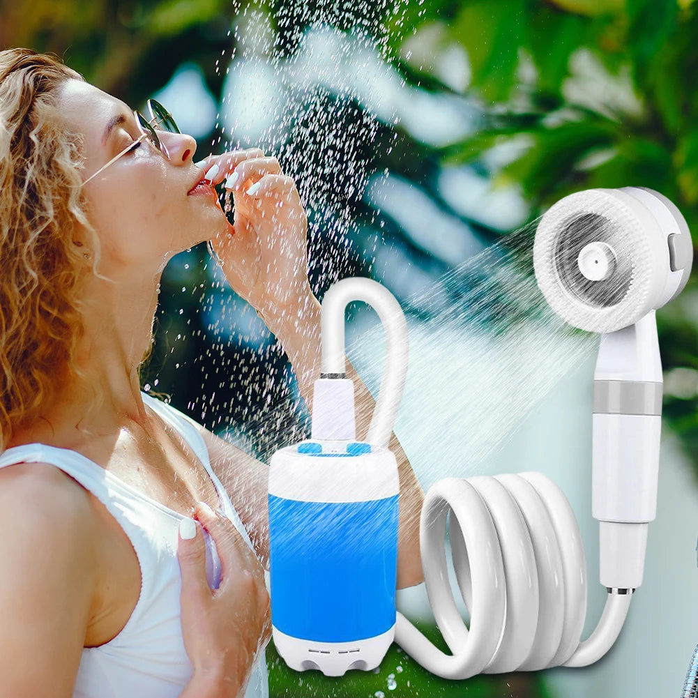 Rechargeable Camping Shower Pump with Digital Display