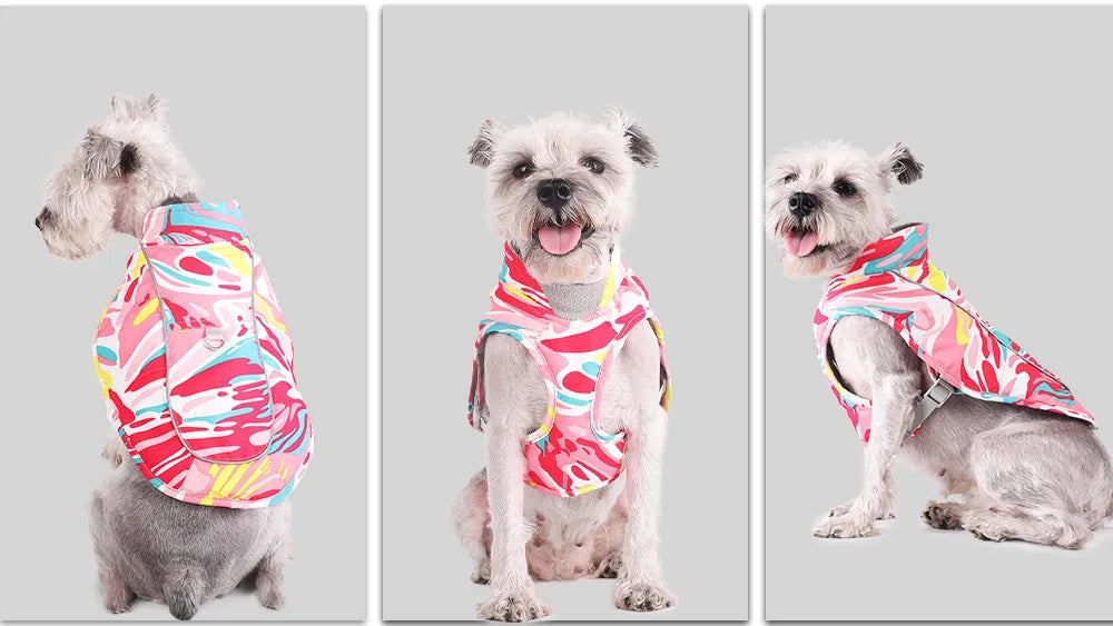 Waterproof Reflective Dog Jacket Vest Harness