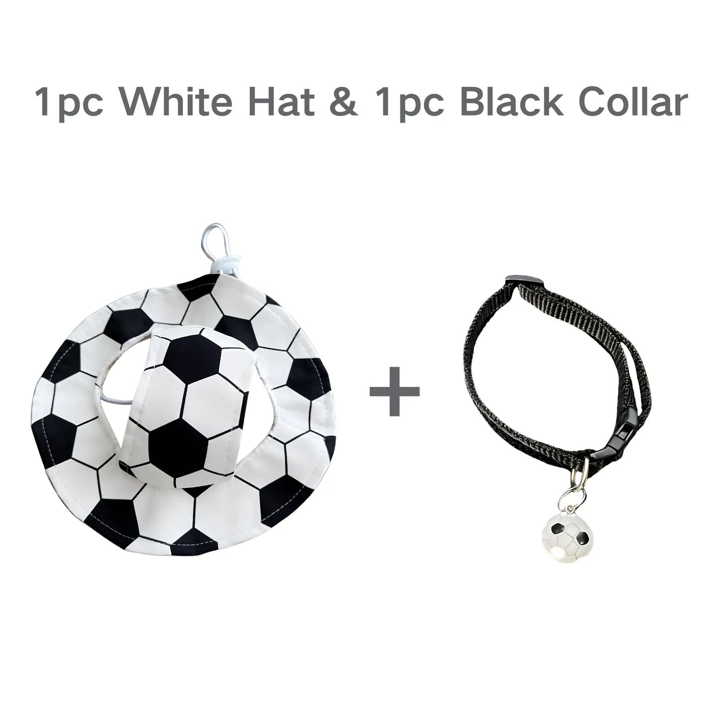 Football Fan Hat & Collar Costume Set for Cats
