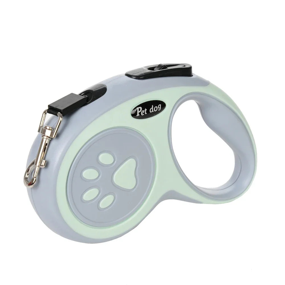 Retractable Dog Leash with One-Button Lock