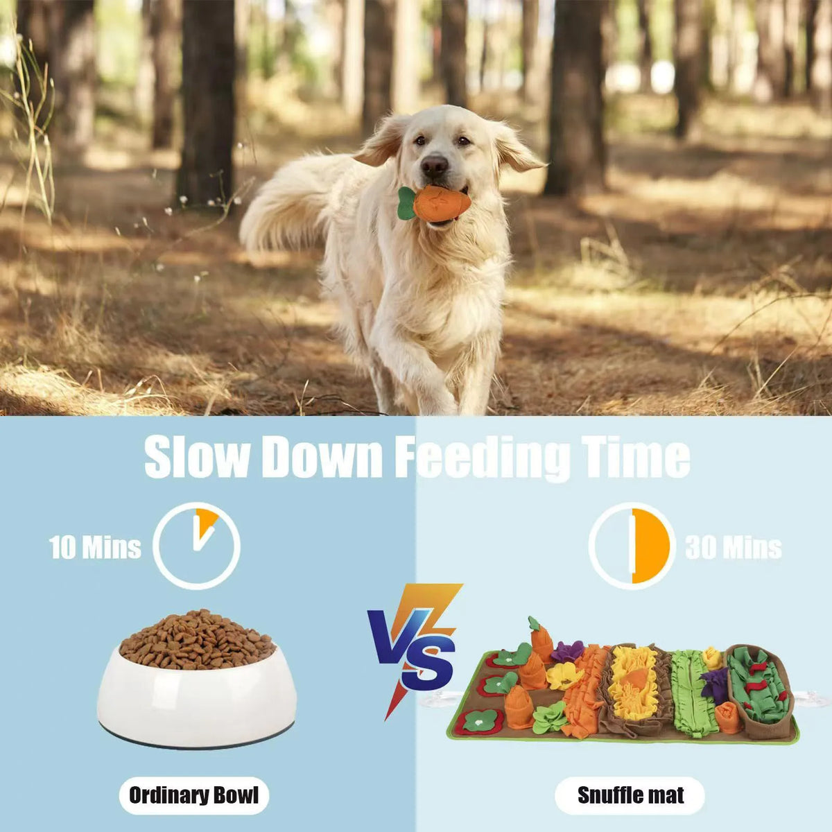 Garden Vegetable Dog Foraging Puzzle