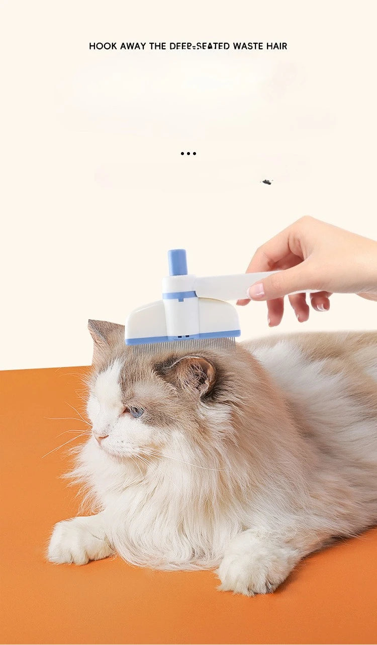 Rotating Dense Toothed Cat Comb for Hair Removal