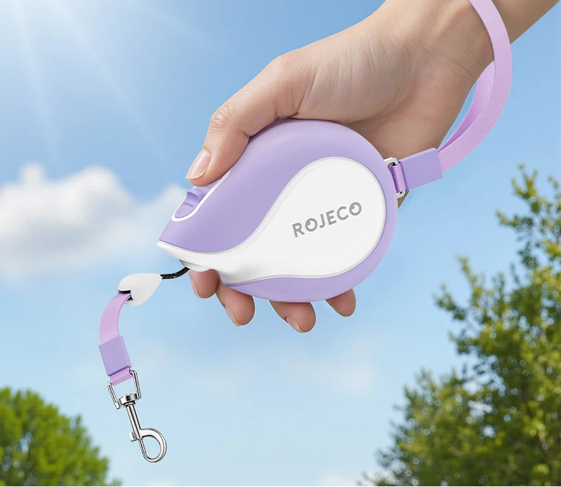 3M Mini Retractable Dog Leash — Compact Extendable Lead for Walking & Travel