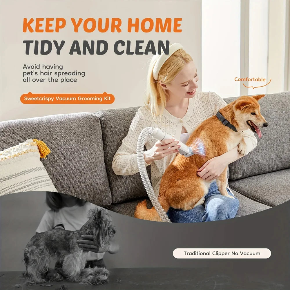 Pet Grooming Vacuum & Clipper Kit