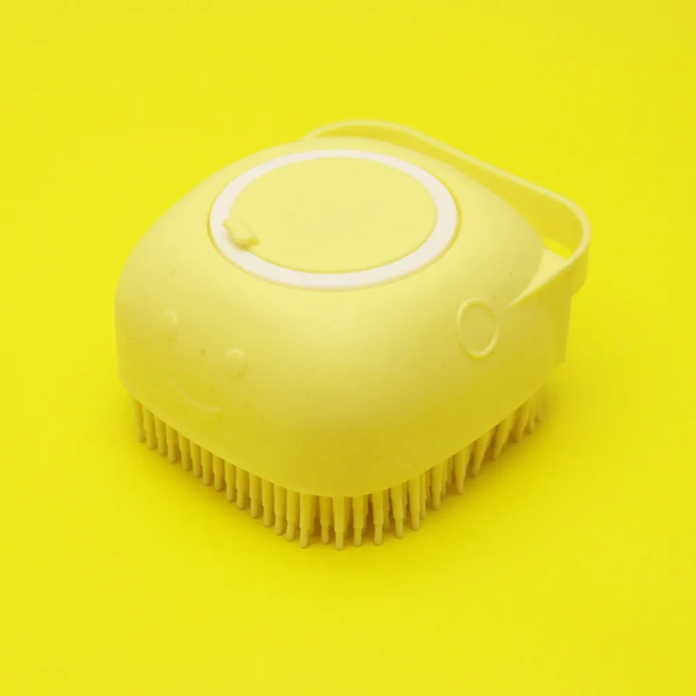 Silicone Pet Bath Brush - Massage Grooming Comb for Dogs and Cats