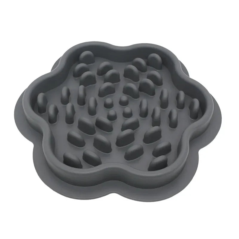 Slow Feeder Bowl for Dogs & Cats — Non-Slip Silicone Anti-Gulping Food Dispenser