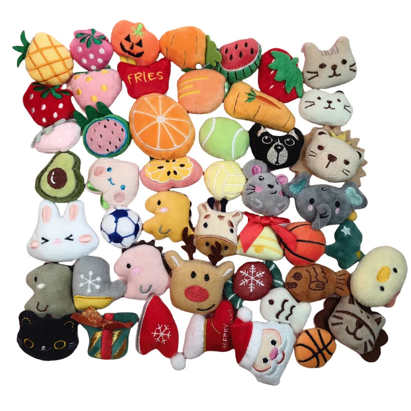 Mini Catnip Plush Toy Set for Cats – Random Assortment, 10 to 100 Pieces