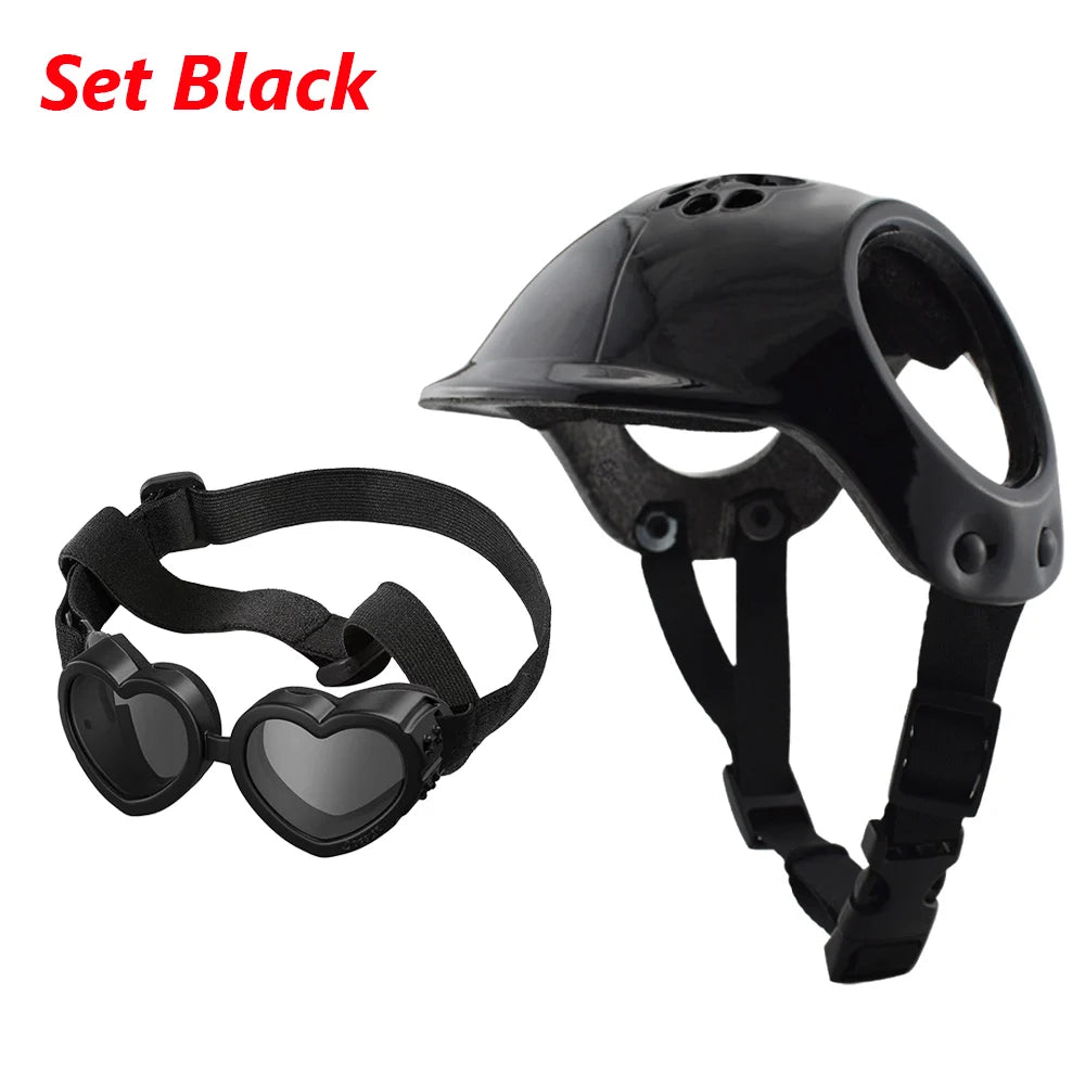 Motorcycle Helmet for Small Dogs with Ear Holes