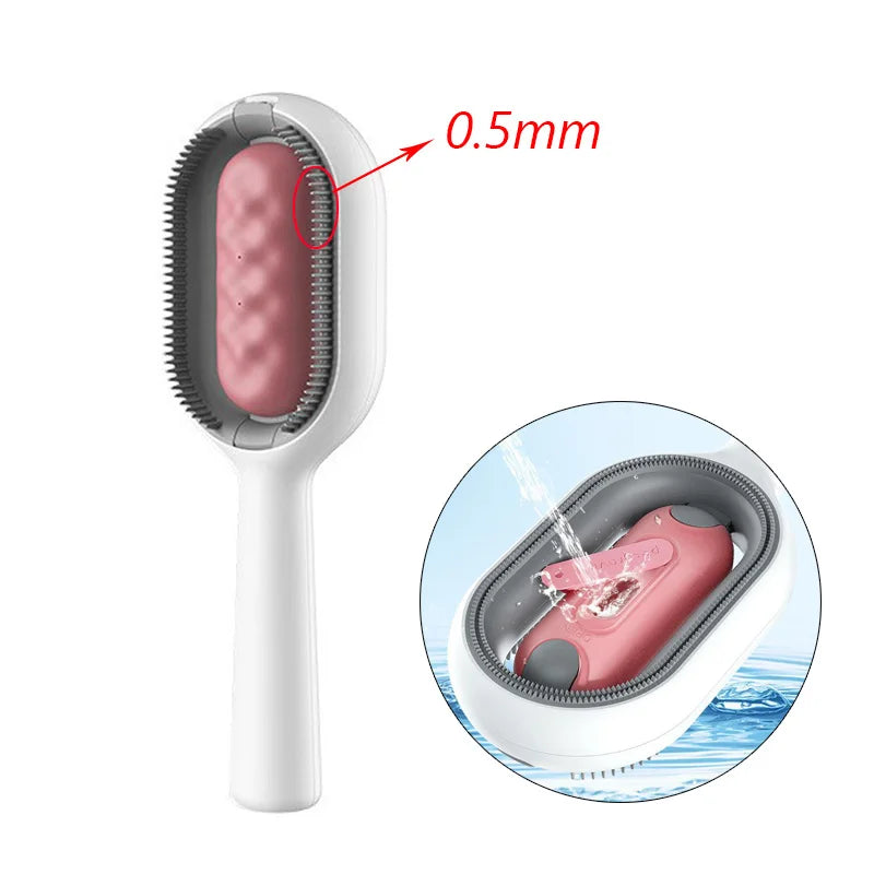Double-Sided Pet Grooming Brush & Hair Removal Comb