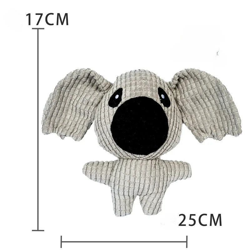 Plush Animal Dog Toy – Bite-Resistant Squeaky Comfort Toy