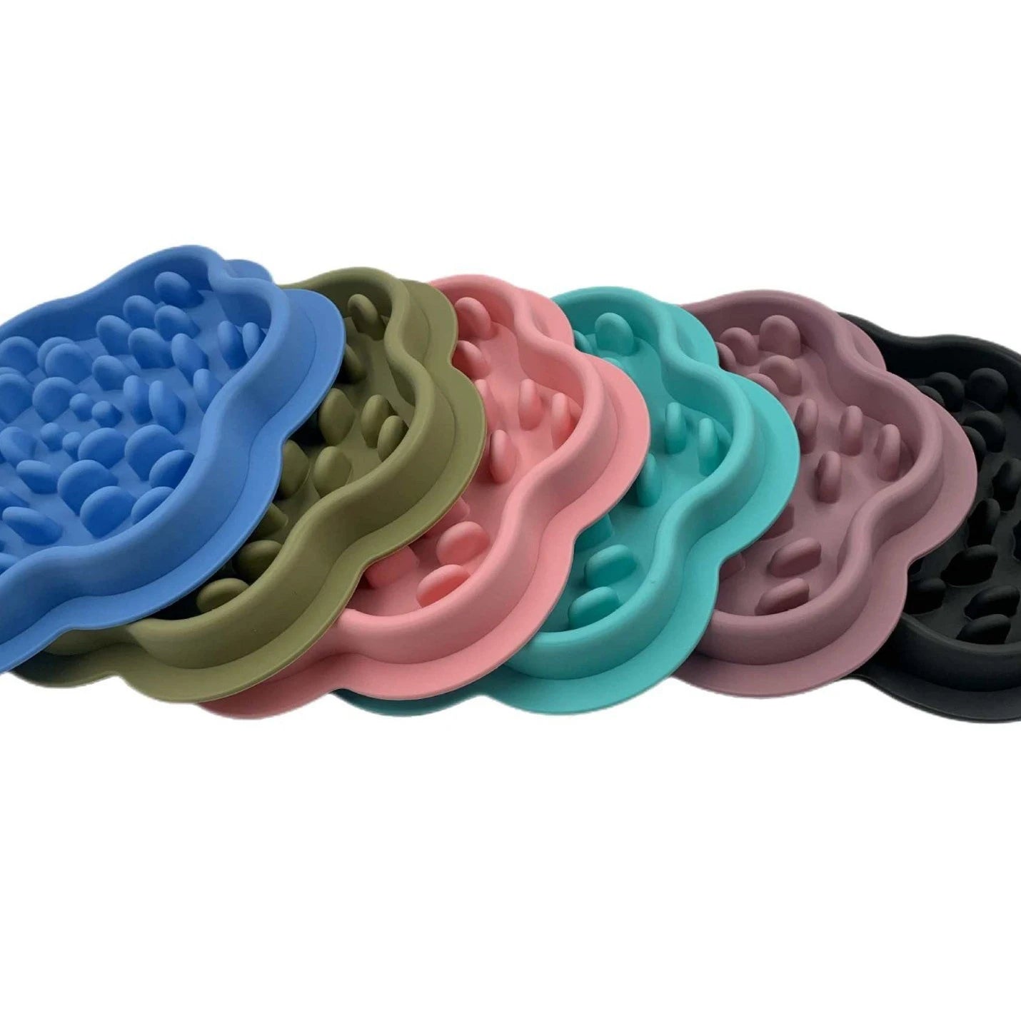 Slow Feeder Bowl for Dogs & Cats — Non-Slip Silicone Anti-Gulping Food Dispenser