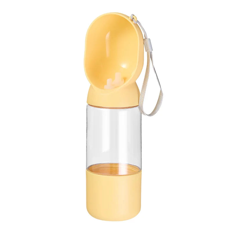 Portable Pet Water Bottle with Drinking Bowl