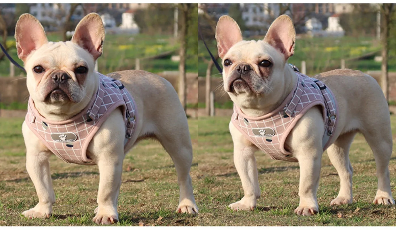 Adjustable Reflective Vest Harness & Leash Set for Small Dogs & Cats