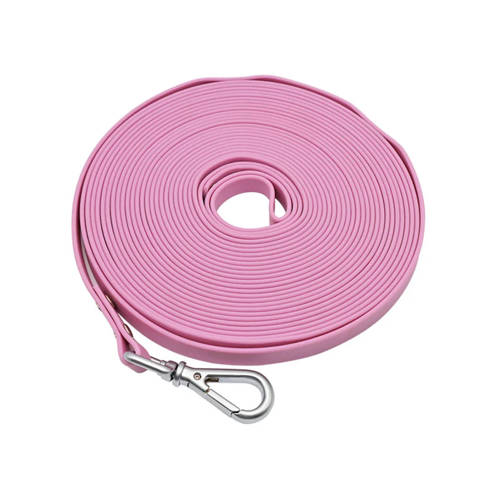 Waterproof PVC Long Dog Leash – Easy Clean Training Lead 1.5m to 20m