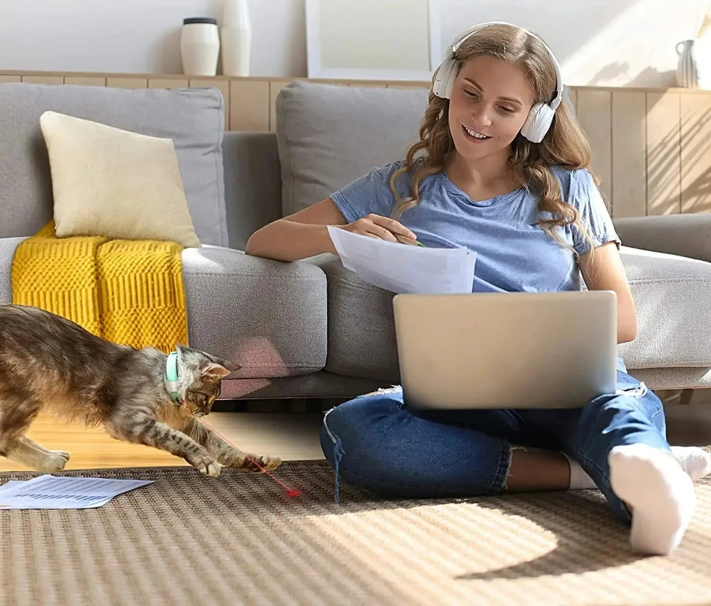 Smart Cat Laser Collar - Interactive Rechargeable Exercise Toy