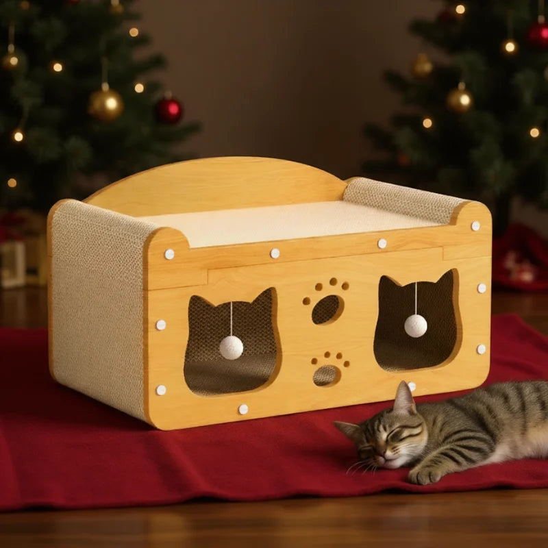 2-in-1 Cat Scratching Board & Post