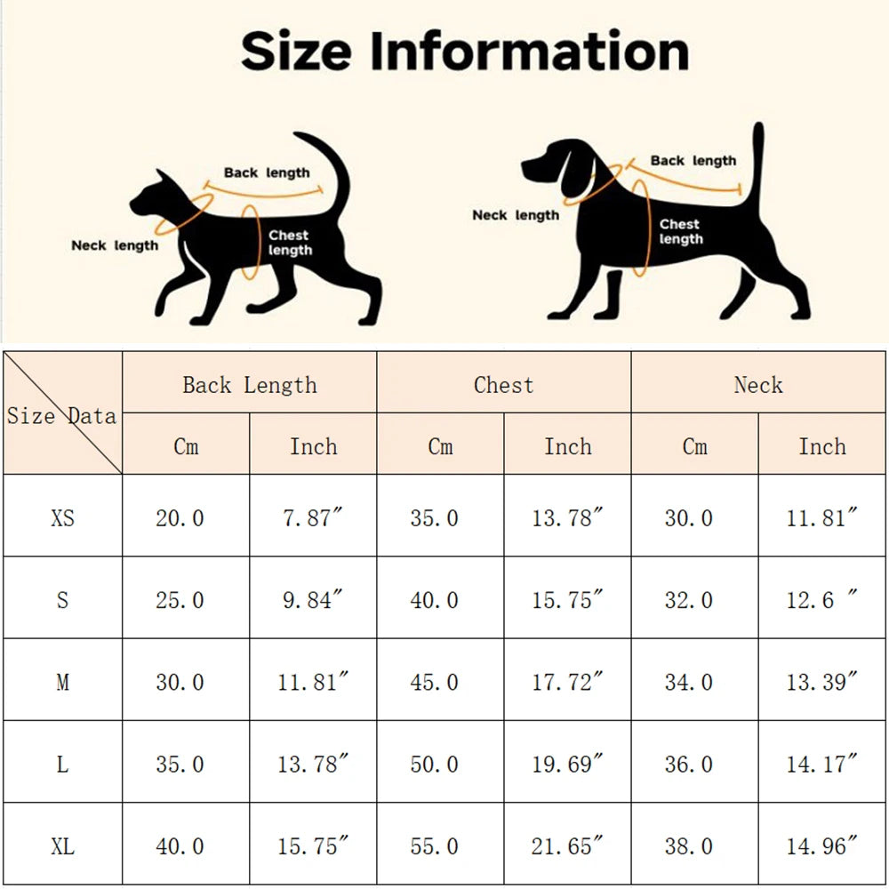 Cartoon Print Plush Vest for Small Dogs & Cats | Autumn Winter