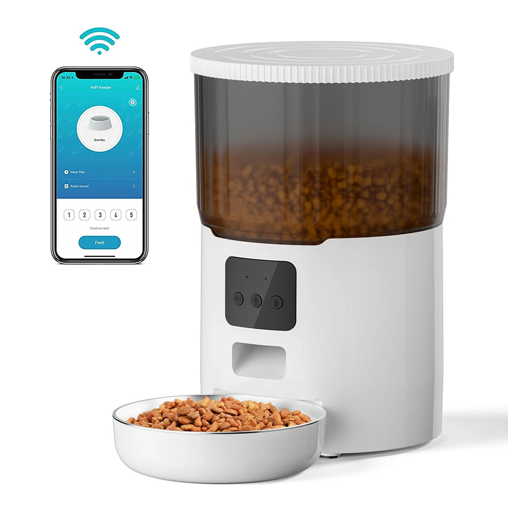 4L Pet Feeder Tuya WIFI Automatic Dog Food Dispenser Smart Cat Feeder 2L Cat Automatic Drinking Fountain Dog Water Feeder