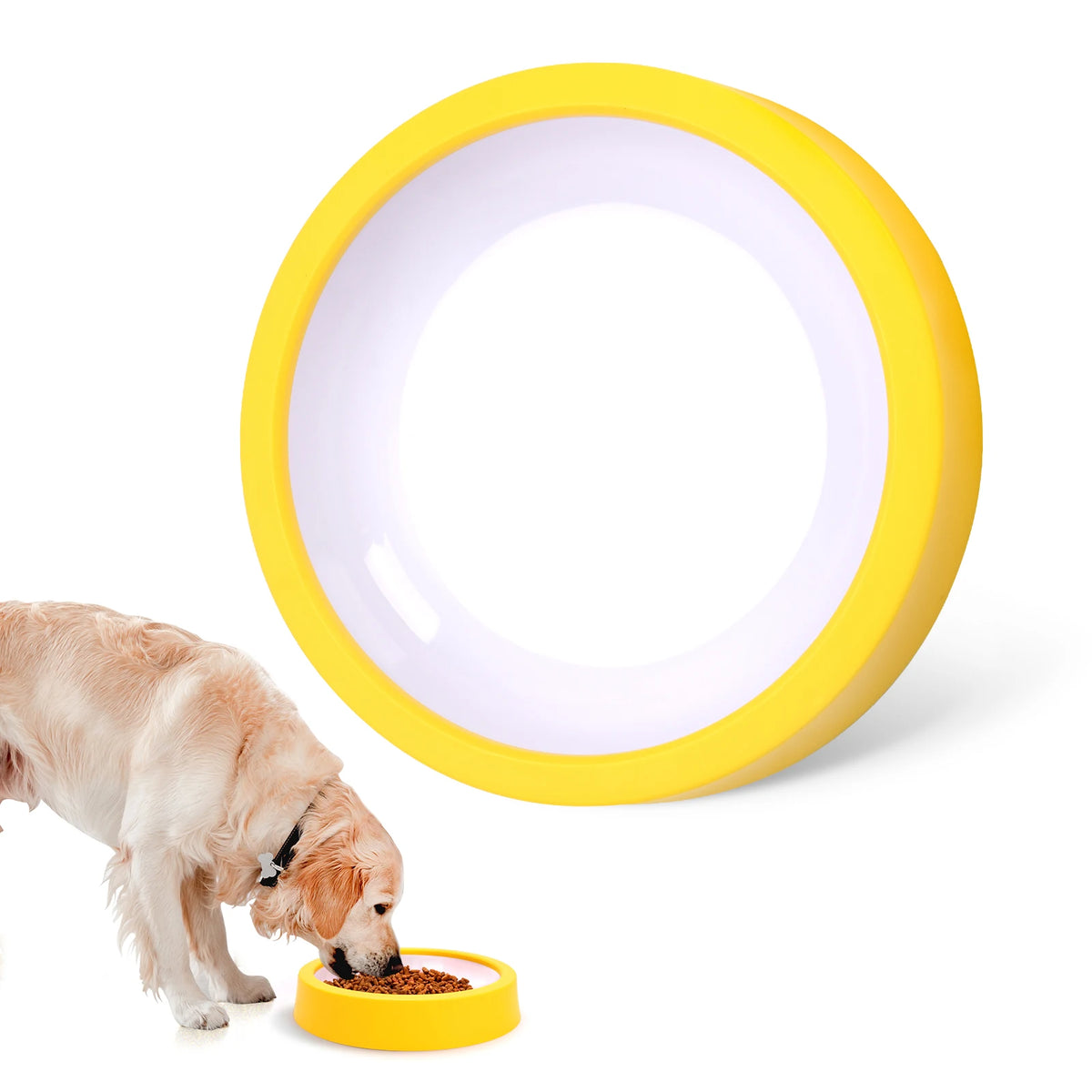 Dog Slow Feeder Bowl with Anti-Slip Pads