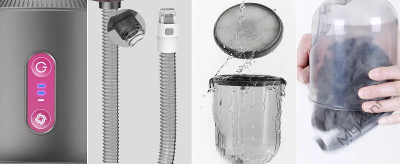 Pet Grooming Vacuum & Clipper Set