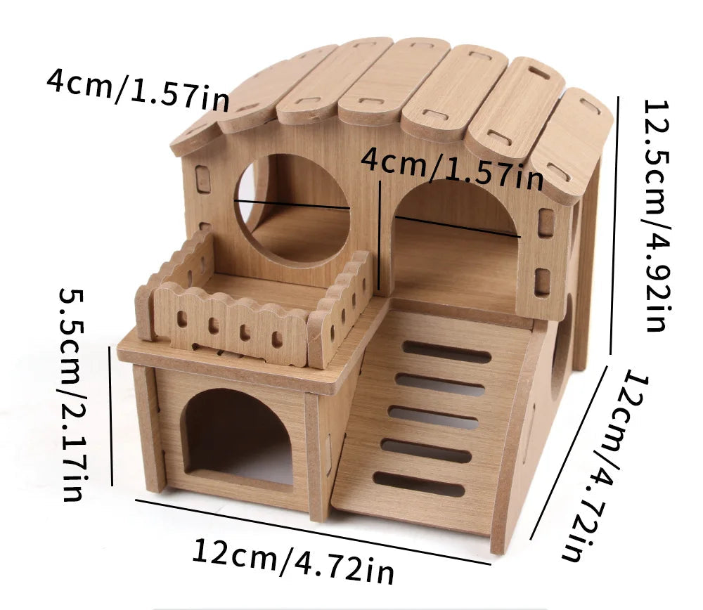 Solid Wood Small Pet House