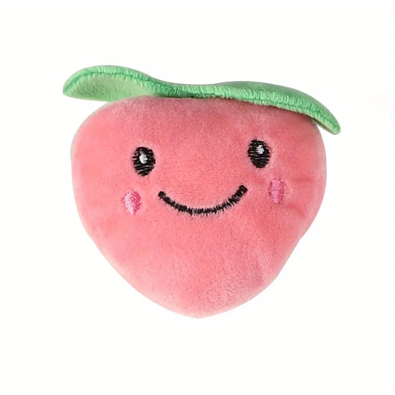 Fruit Shaped Plush Cat Kicker Toy with Catnip