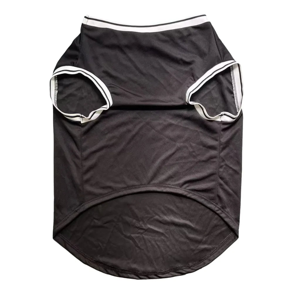 Maillot de refroidissement en maille pour chien de basket-ball de Chicago | Haut d'été respirant pour chiens de taille moyenne et grande