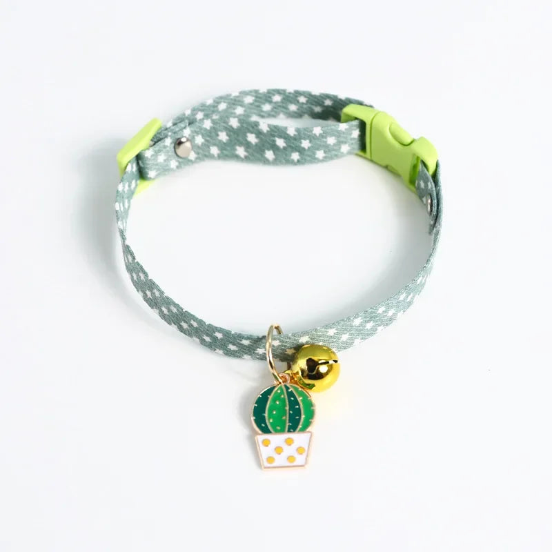 Fruity Avocado Pendant Collar with Bell for Small Dogs and Cats