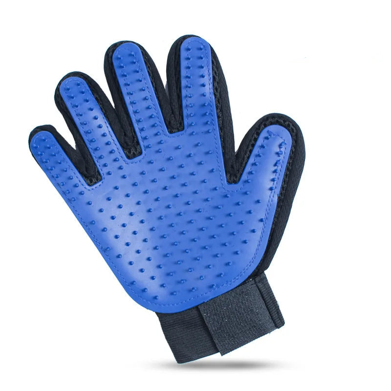 2-in-1 Grooming Glove & De-Shedding Brush for Dogs, Cats & Rabbits