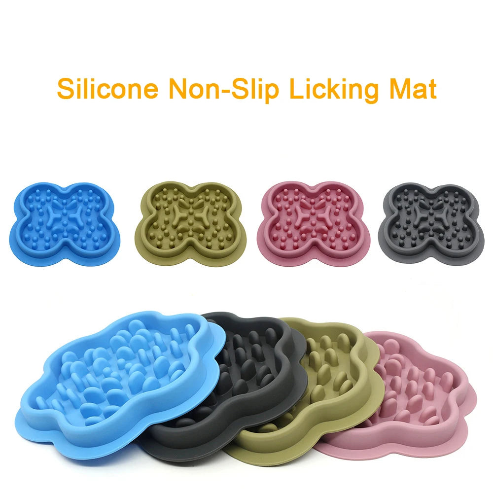 Slow Feeder Bowl for Dogs & Cats — Non-Slip Silicone Anti-Gulping Food Dispenser