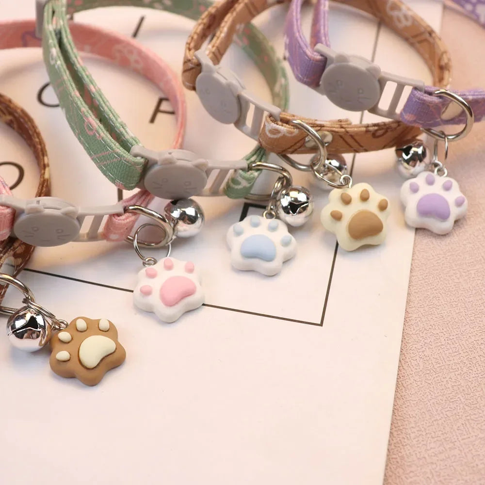Adjustable Breakaway Collar with Bell for Cats and Small Dogs