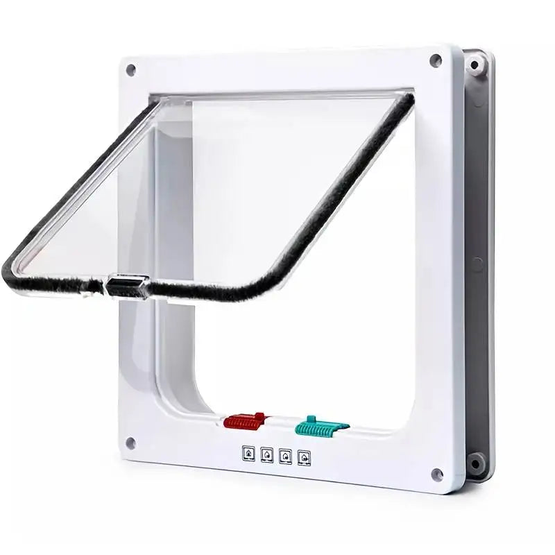 4-Way Locking Weatherproof Pet Flap Door