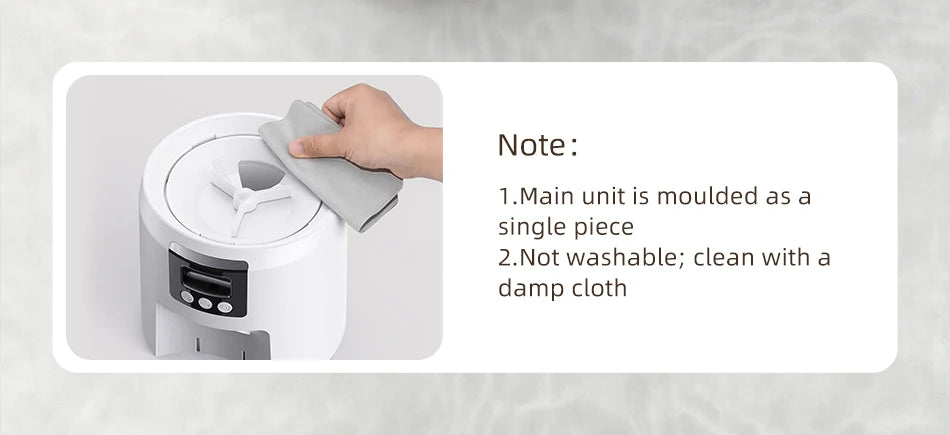 Distributeur automatique intelligent de nourriture pour animaux avec caméra HD 1080p et contrôle à distance via Wi-Fi