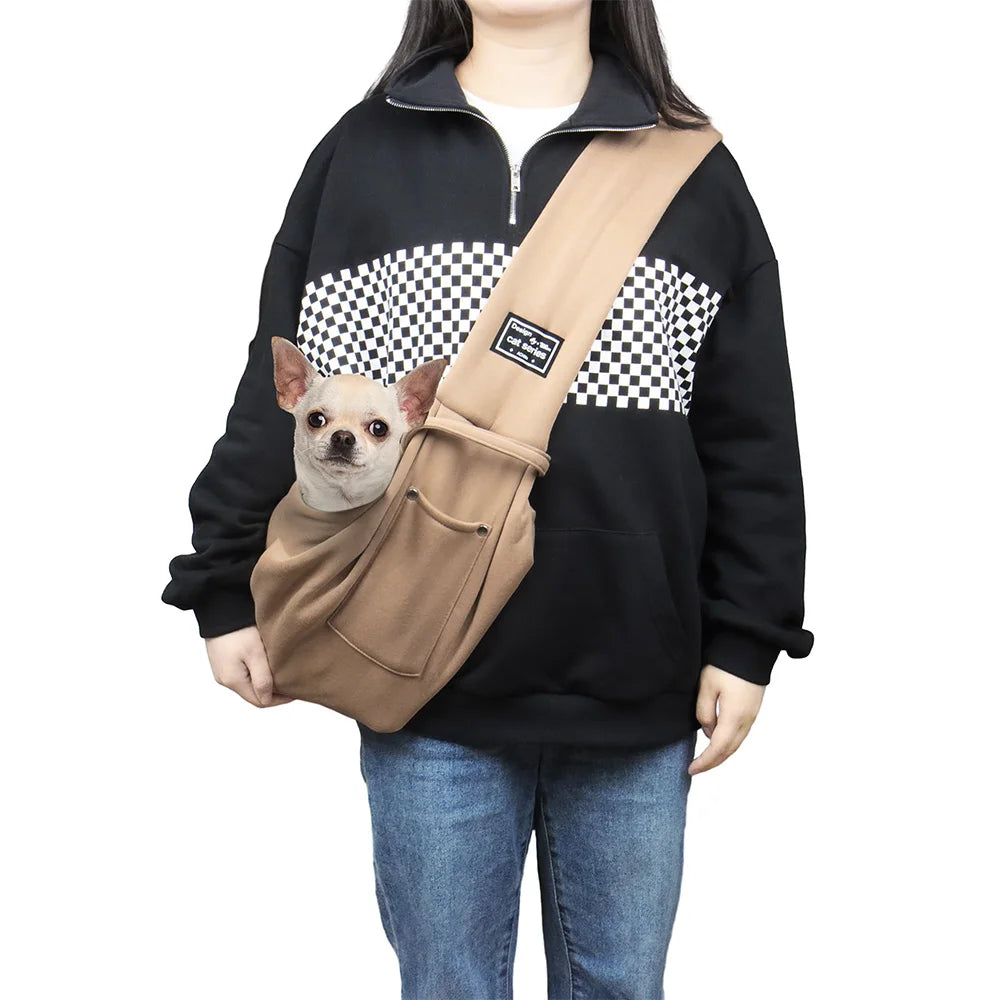 Portable Pet Shoulder Carrier Bag with Phone Pocket