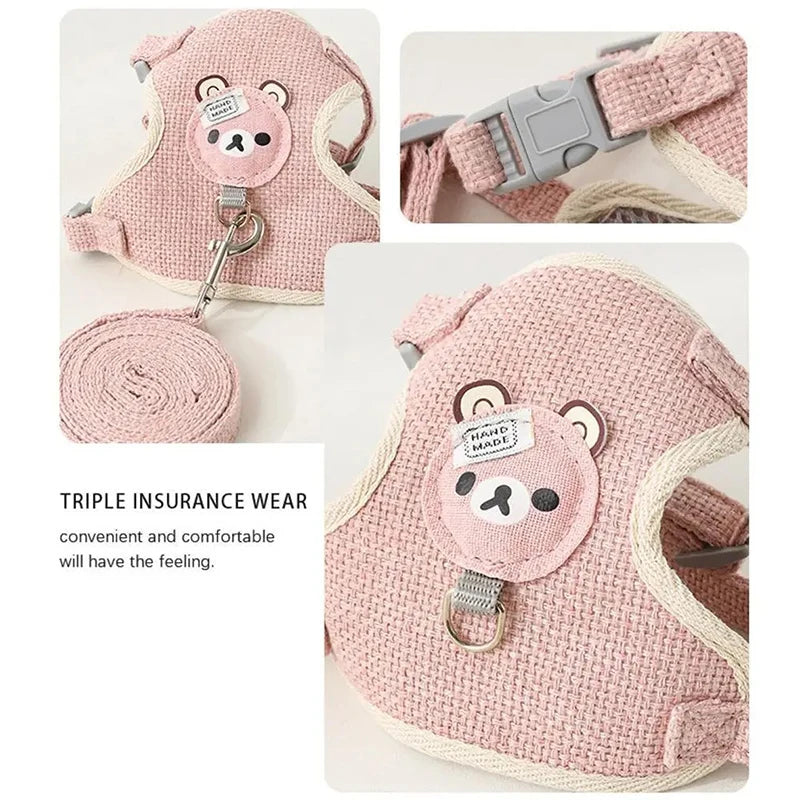 Adjustable Harness & Collar for Kittens and Small Pets