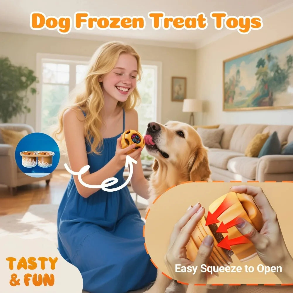 Silicone Dog Enrichment Set — Licking Mat, Snack Ball & Bowl