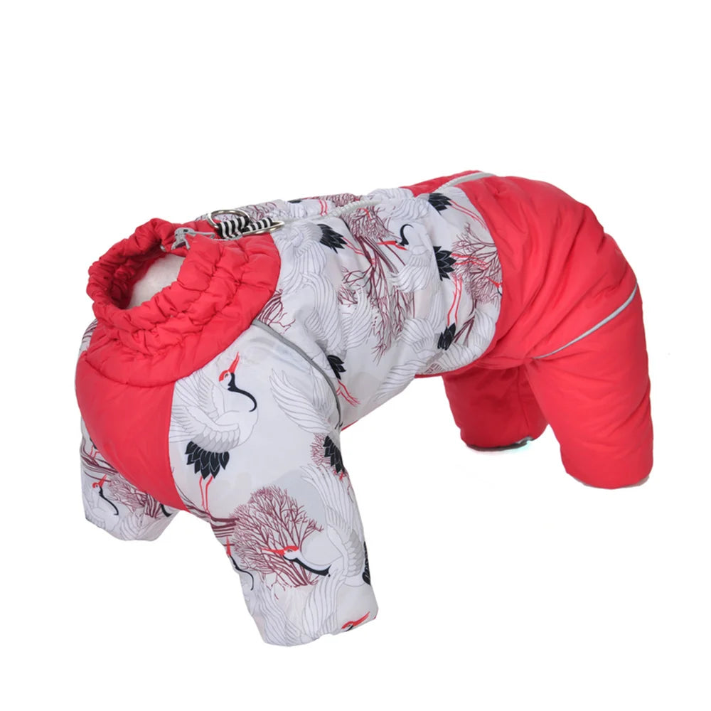 Waterproof Fleece Jumpsuit for Small Dogs